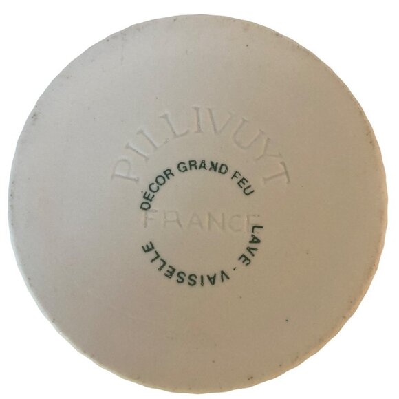 Vintage Pillivuyt Porcelain Ramekins Fruit Pattern Set of 4 Made in France 3.5in - Picture 4 of 7